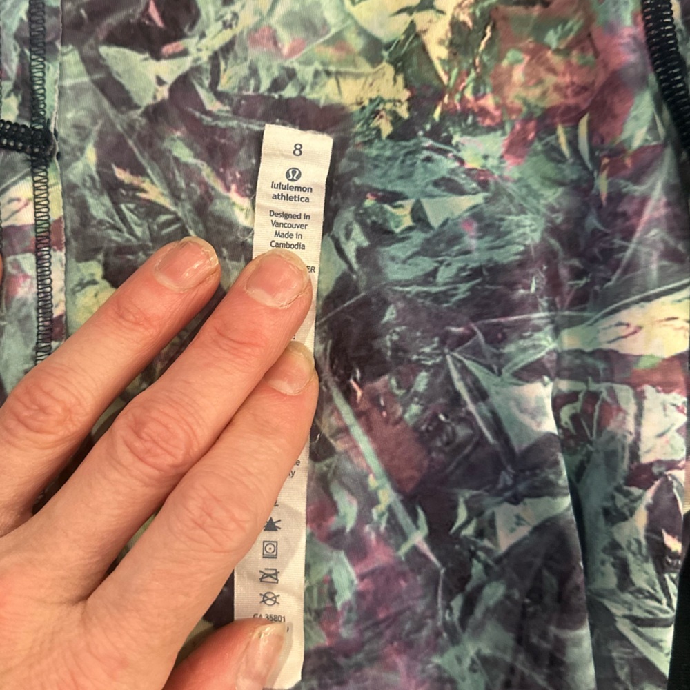 Lululemon Run Inspire Crop II leggings Iridescent Multi print - Picture 4 of 5